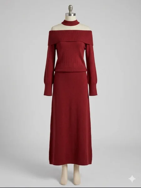Two-piece women's knitwear set